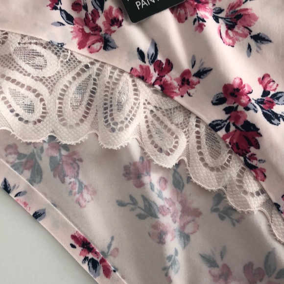 Laura Ashley S/5 Lace Trimned Pantues No Show L - Picture 10 of 10